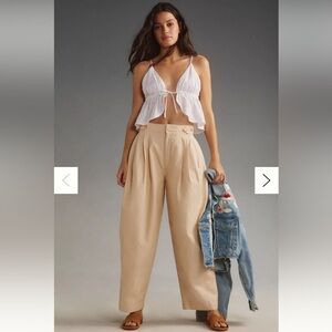 Maeve by Anthropologie Utility Barrel Trouser Pants